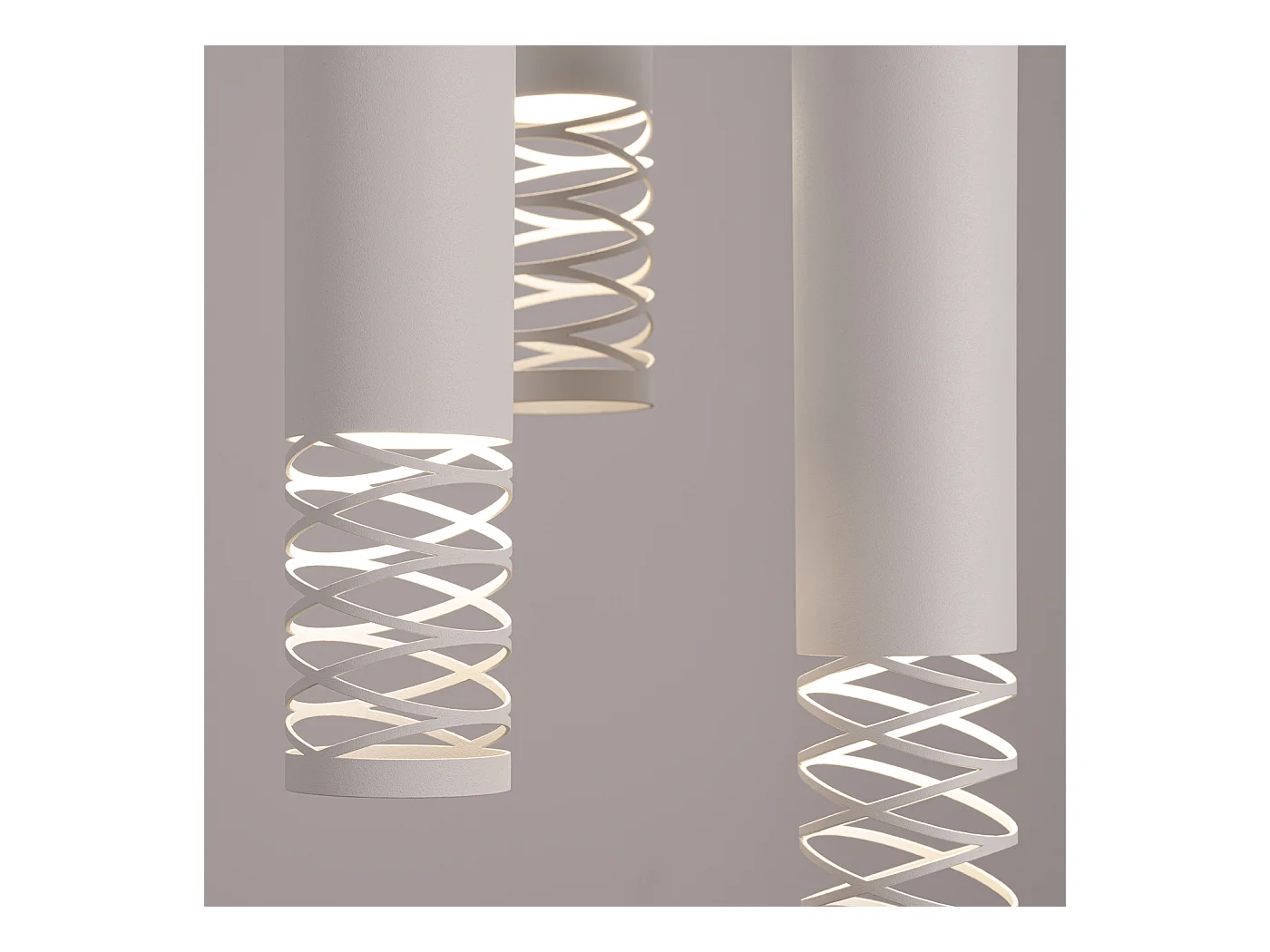 Lampe À Suspension Lami Moderne En Acier - 3 Sources Lumineuses - L.25 X H.125 Cm - Blanc