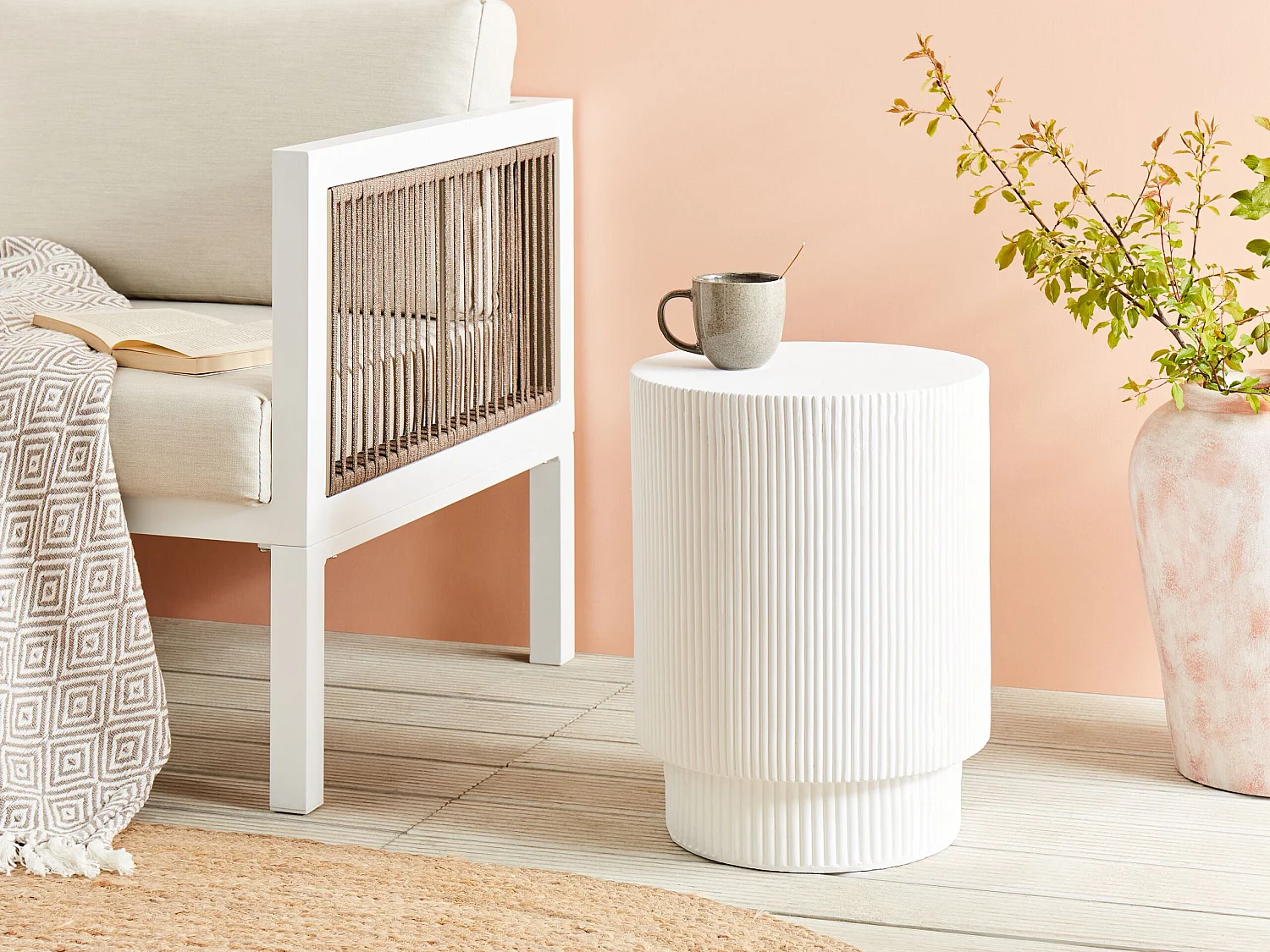 Table d'appoint BICCARI Blanc