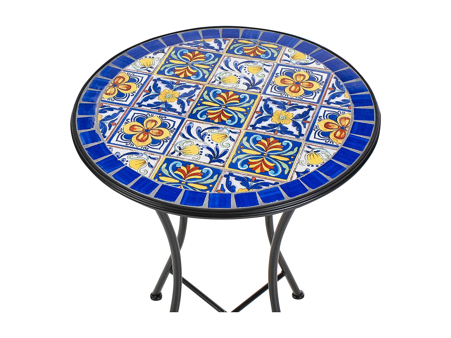 Table bistrot CORIANO 60 cm 60 cm Métal Noir