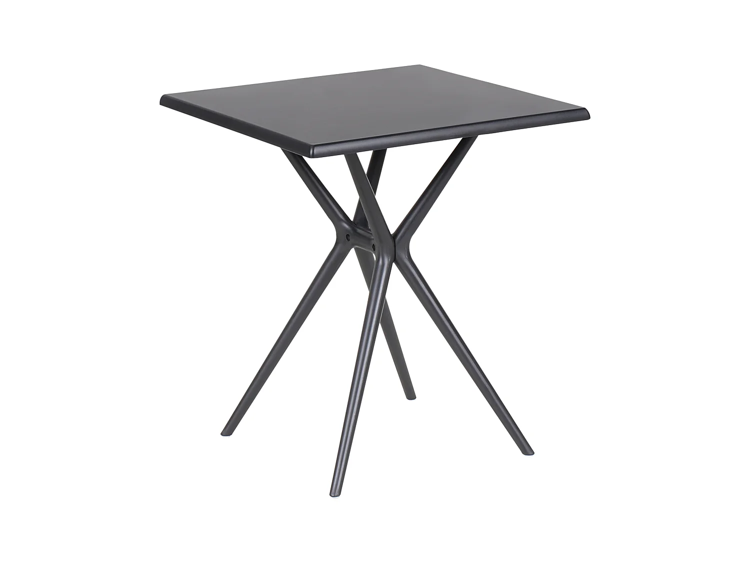 Table de salle à manger de jardin PIAVE 70 cm 70 cm Noir