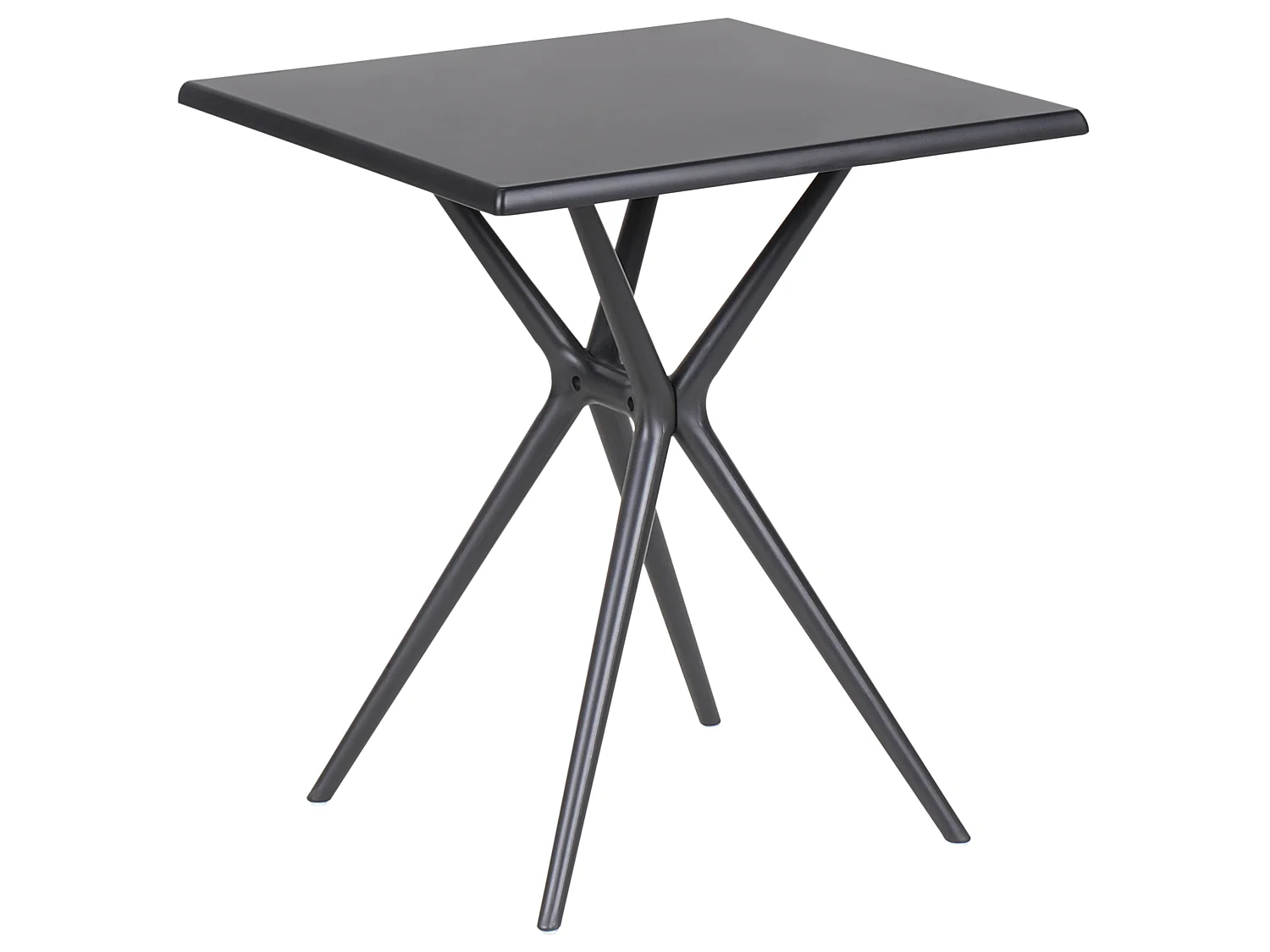 Table de salle à manger de jardin PIAVE 70 cm 70 cm Noir
