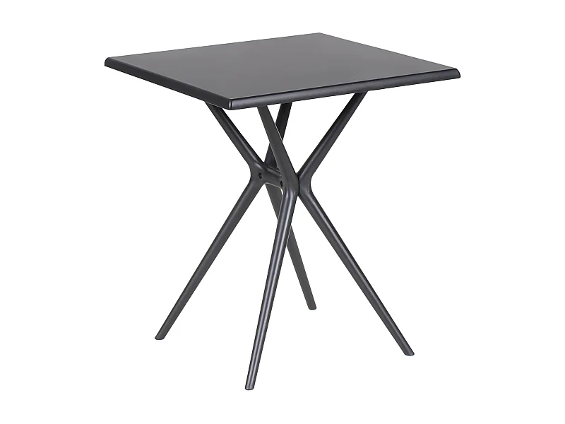 Table de salle à manger de jardin PIAVE 70 cm 70 cm Noir