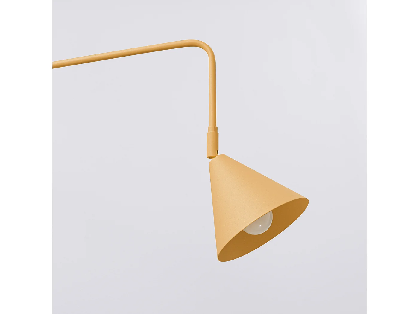 Candeeiro De Parede Nox Moderno, Aço - 1 Lichtbronnen - L.14 X H.30 Cm - Ouro/Preto