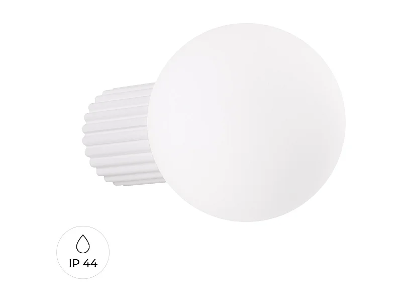 Wandlamp Halo Modern Van  - 1 Lichtbronnen - L.12 X H.12 Cm - Wit