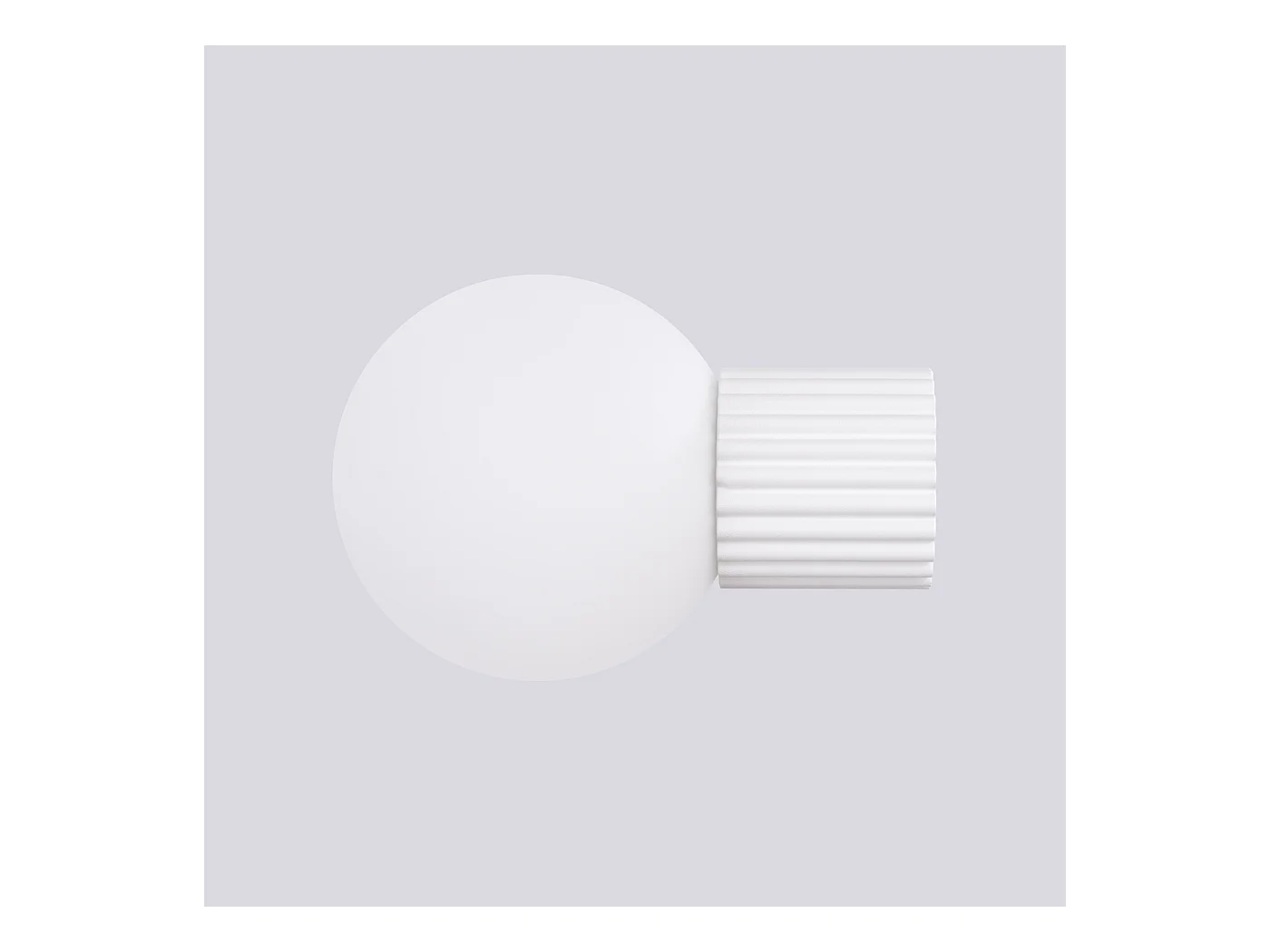 Applique Halo Moderne En Aluminium/Verre - 1 Sources Lumineuses - L.12 X H.12 Cm - Blanc