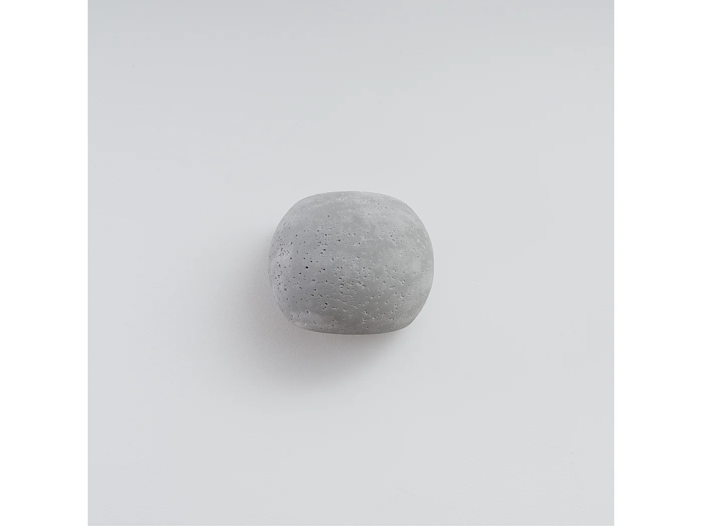 Lampada Da Parete Globe Moderno Di Calcestruzzo - 2 Sorgenti Luminose - L.18 X A.14 Cm - Grigio