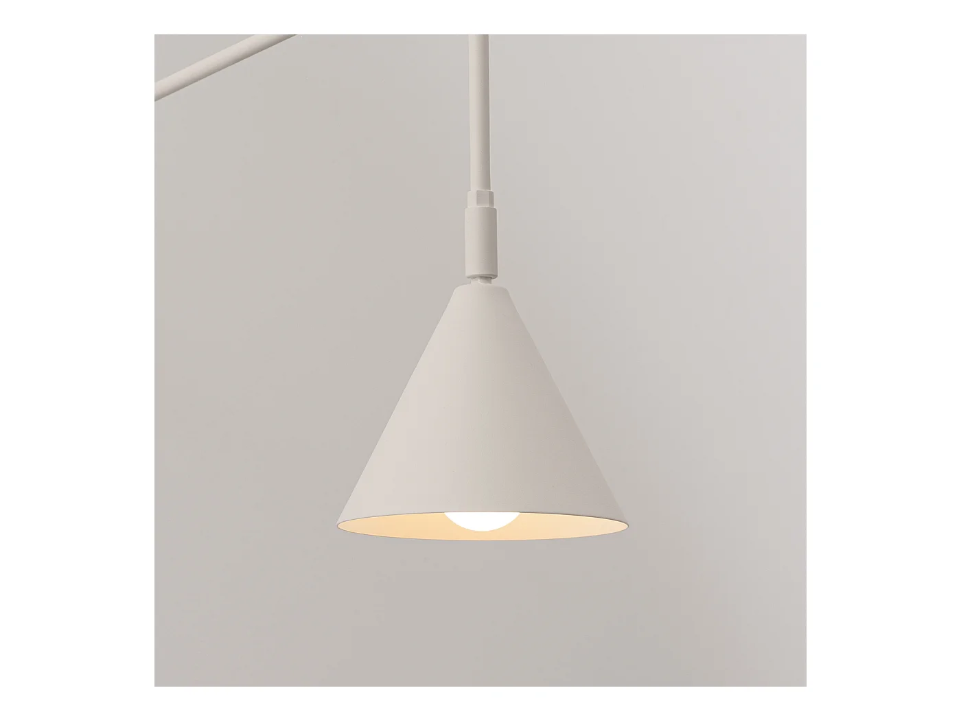 Applique Nox Moderne En Acier - 1 Sources Lumineuses - L.14 X H.30 Cm - Beige