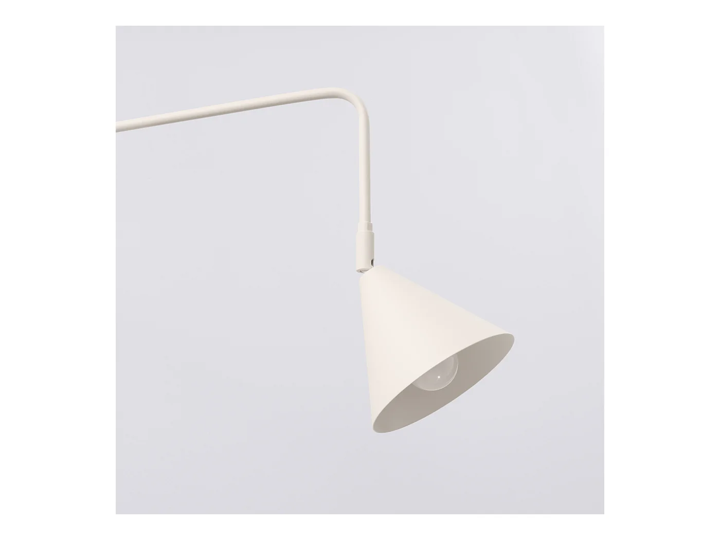 Applique Nox Moderne En Acier - 1 Sources Lumineuses - L.14 X H.30 Cm - Beige