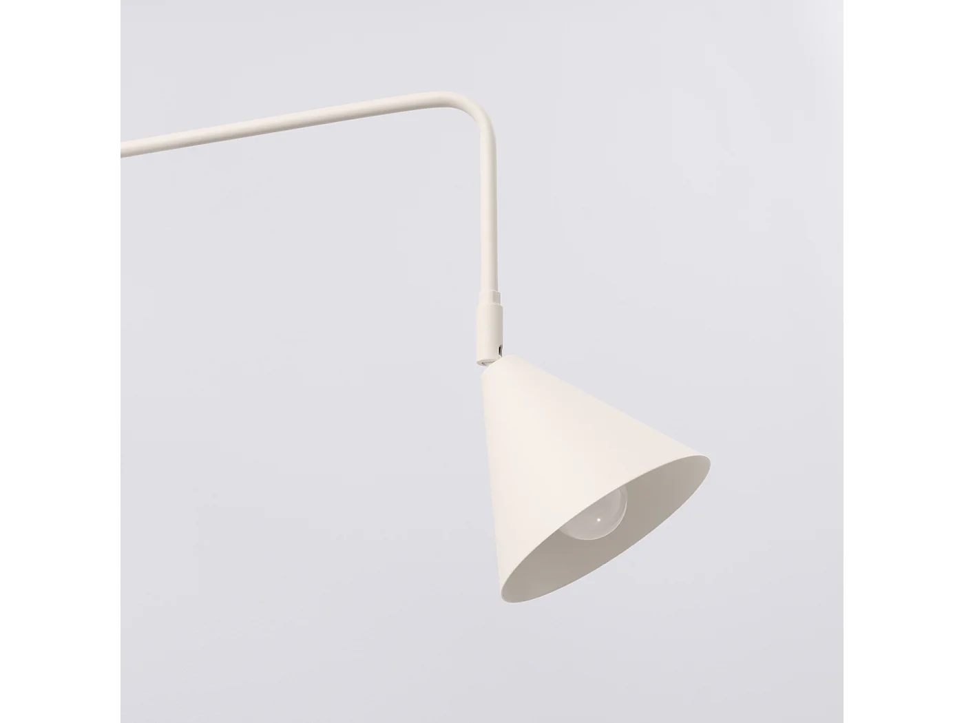 Applique Nox Moderne En Acier - 1 Sources Lumineuses - L.14 X H.30 Cm - Beige