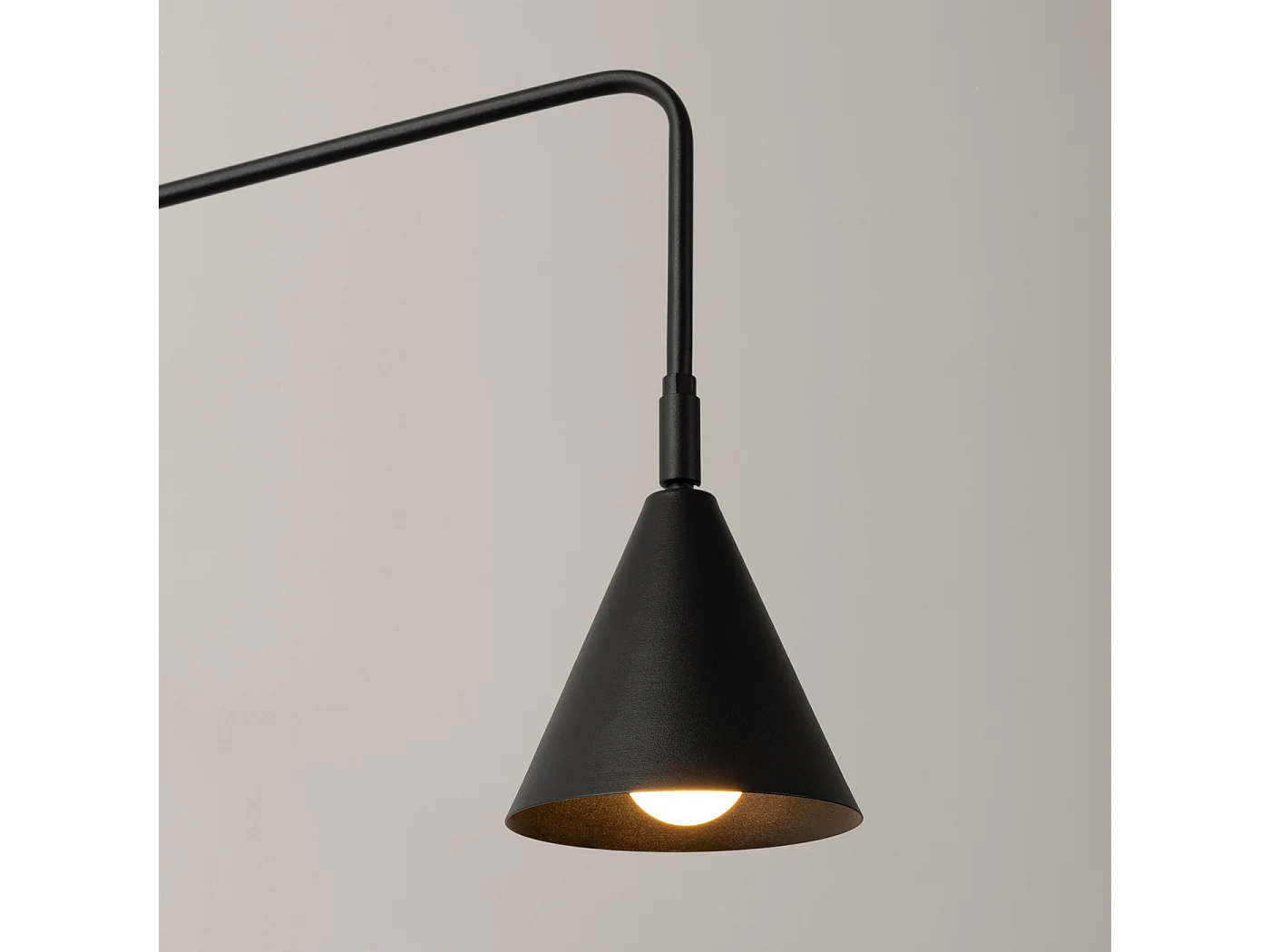 Applique Nox Moderne En Acier - 1 Sources Lumineuses - L.14 X H.30 Cm - Noir