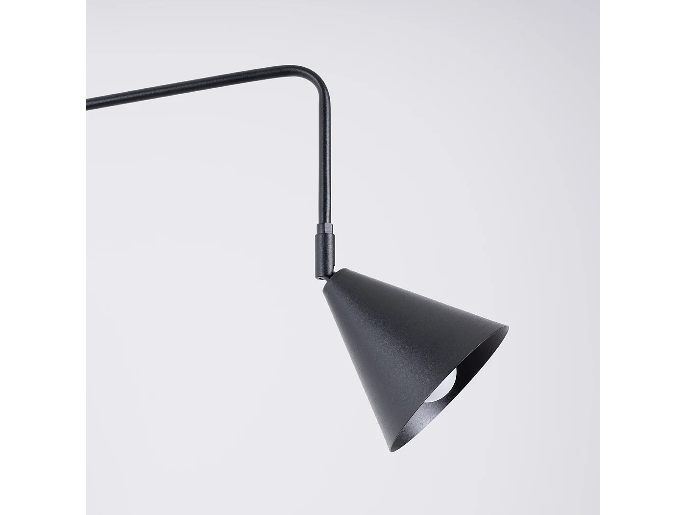 Applique Nox Moderne En Acier - 1 Sources Lumineuses - L.14 X H.30 Cm - Noir