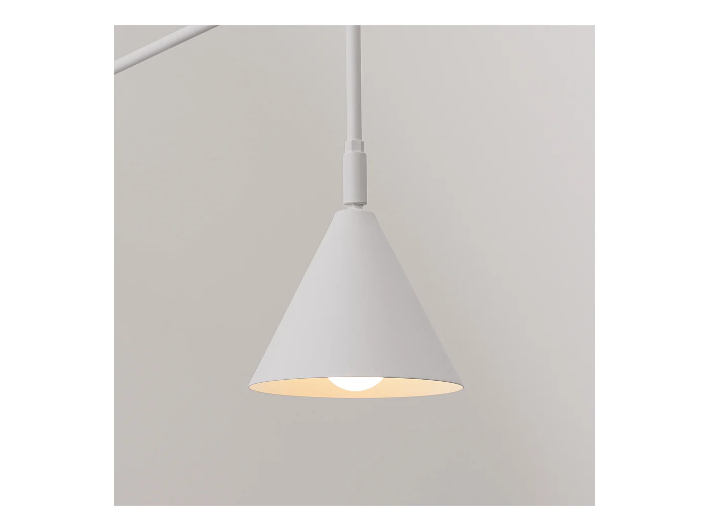 Applique Nox Moderne En Acier - 1 Sources Lumineuses - L.14 X H.30 Cm - Blanc