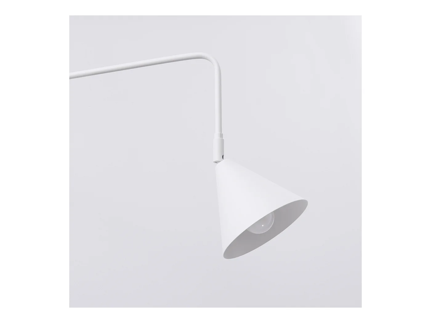 Applique Nox Moderne En Acier - 1 Sources Lumineuses - L.14 X H.30 Cm - Blanc