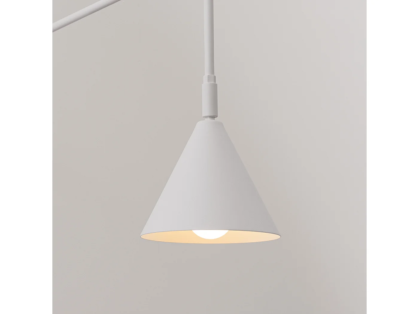 Applique Nox Moderne En Acier - 1 Sources Lumineuses - L.14 X H.30 Cm - Blanc