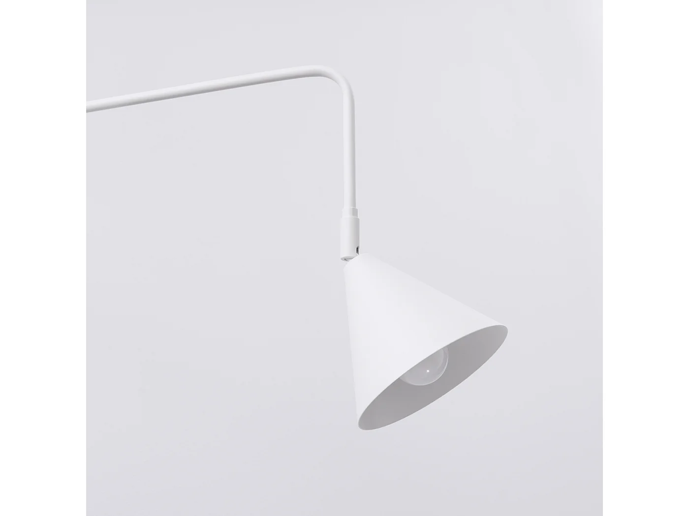 Applique Nox Moderne En Acier - 1 Sources Lumineuses - L.14 X H.30 Cm - Blanc