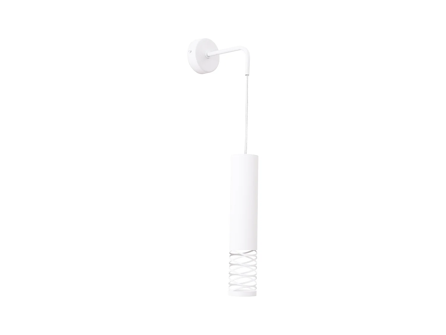 Lampada Da Parete Lami Moderno Di Acciaio - 1 Sorgenti Luminose - L.8 X A.10 Cm - Bianco