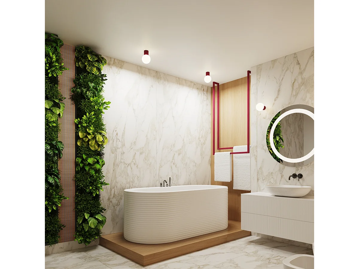 Applique Halo Moderne En Aluminium/Verre - 1 Sources Lumineuses - L.12 X H.12 Cm - Bourgogne