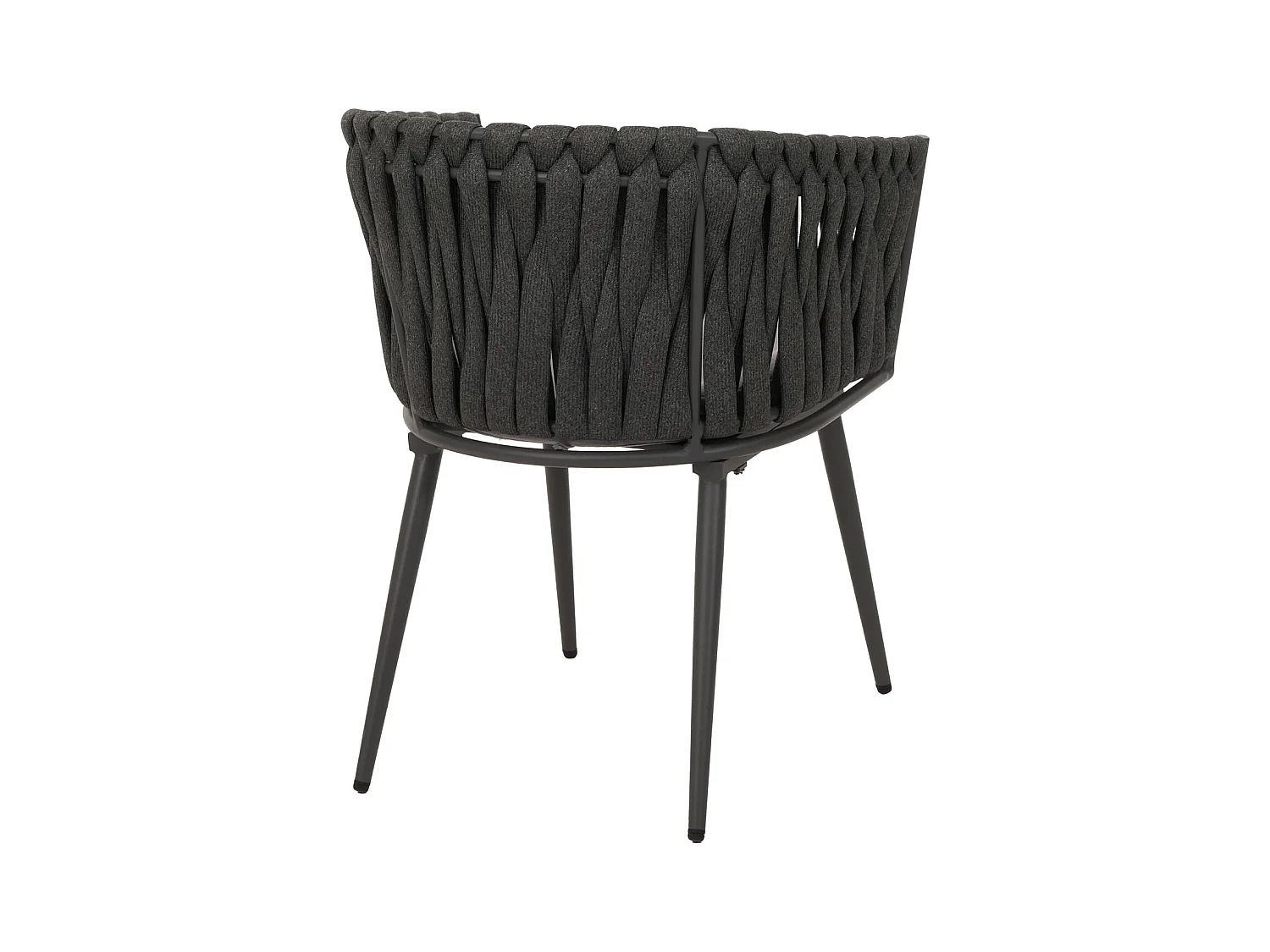 Chaise de jardin MCW-N38 (lot de 2),  anthracite Coussin gris clair