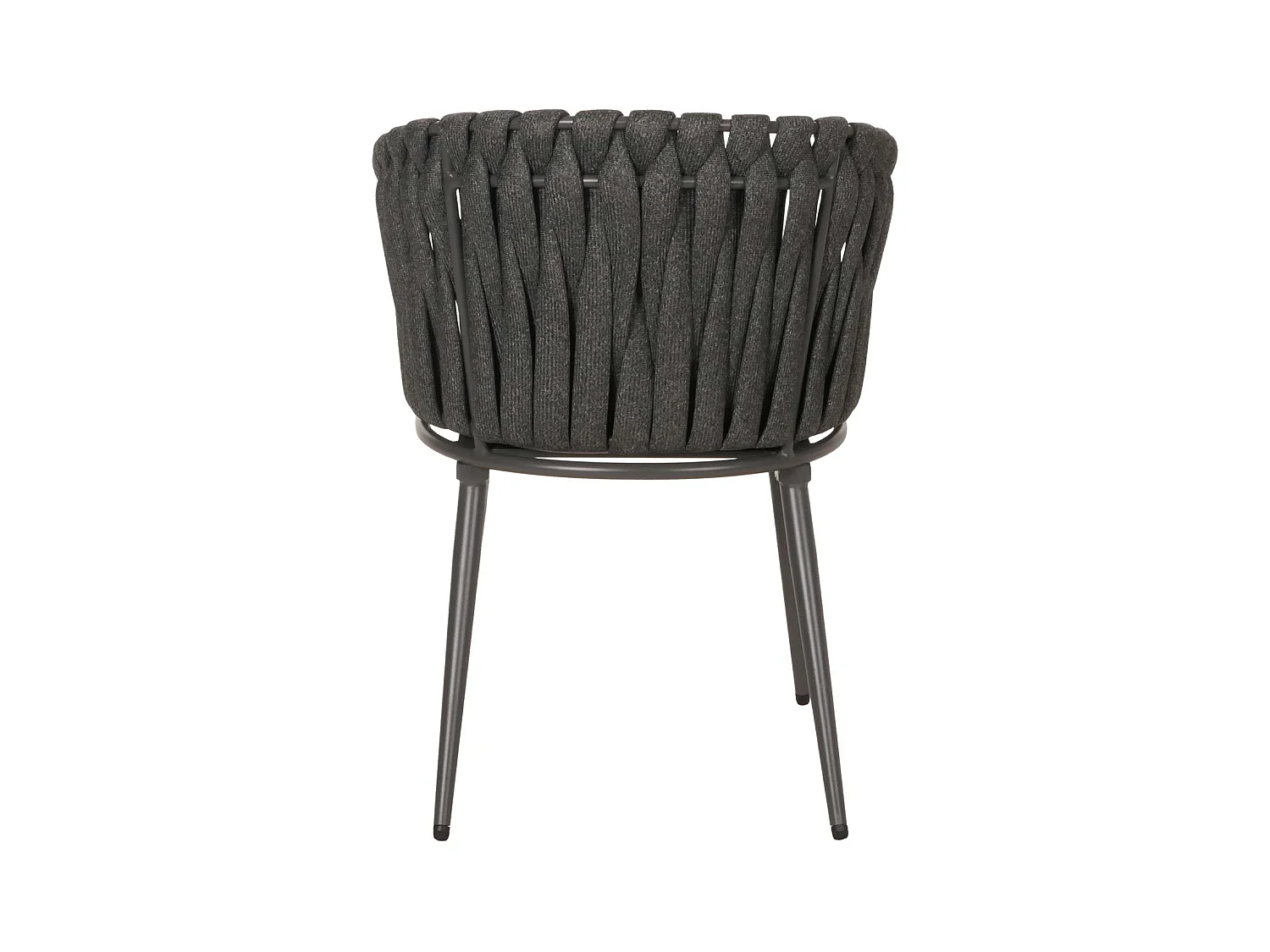 Chaise de jardin MCW-N38 (lot de 2),  anthracite Coussin gris foncé