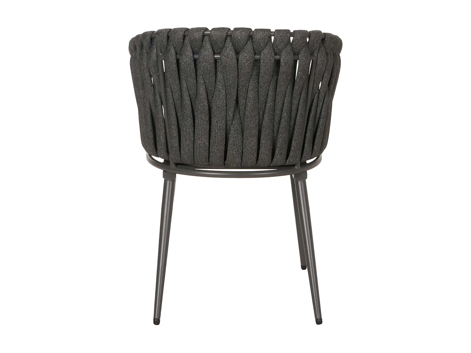 Chaise de jardin MCW-N38 (lot de 2),  anthracite Coussin gris foncé