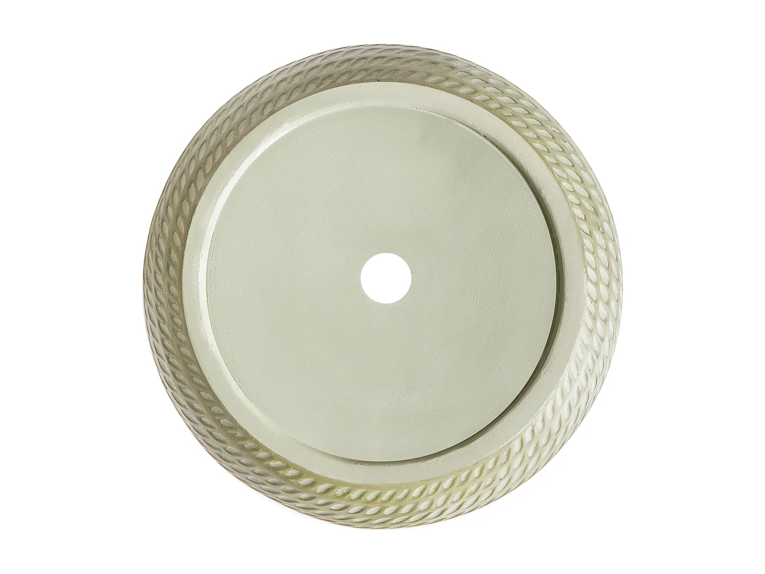 Cache-pot LIVADIA Pierre 39 cm Vert olive