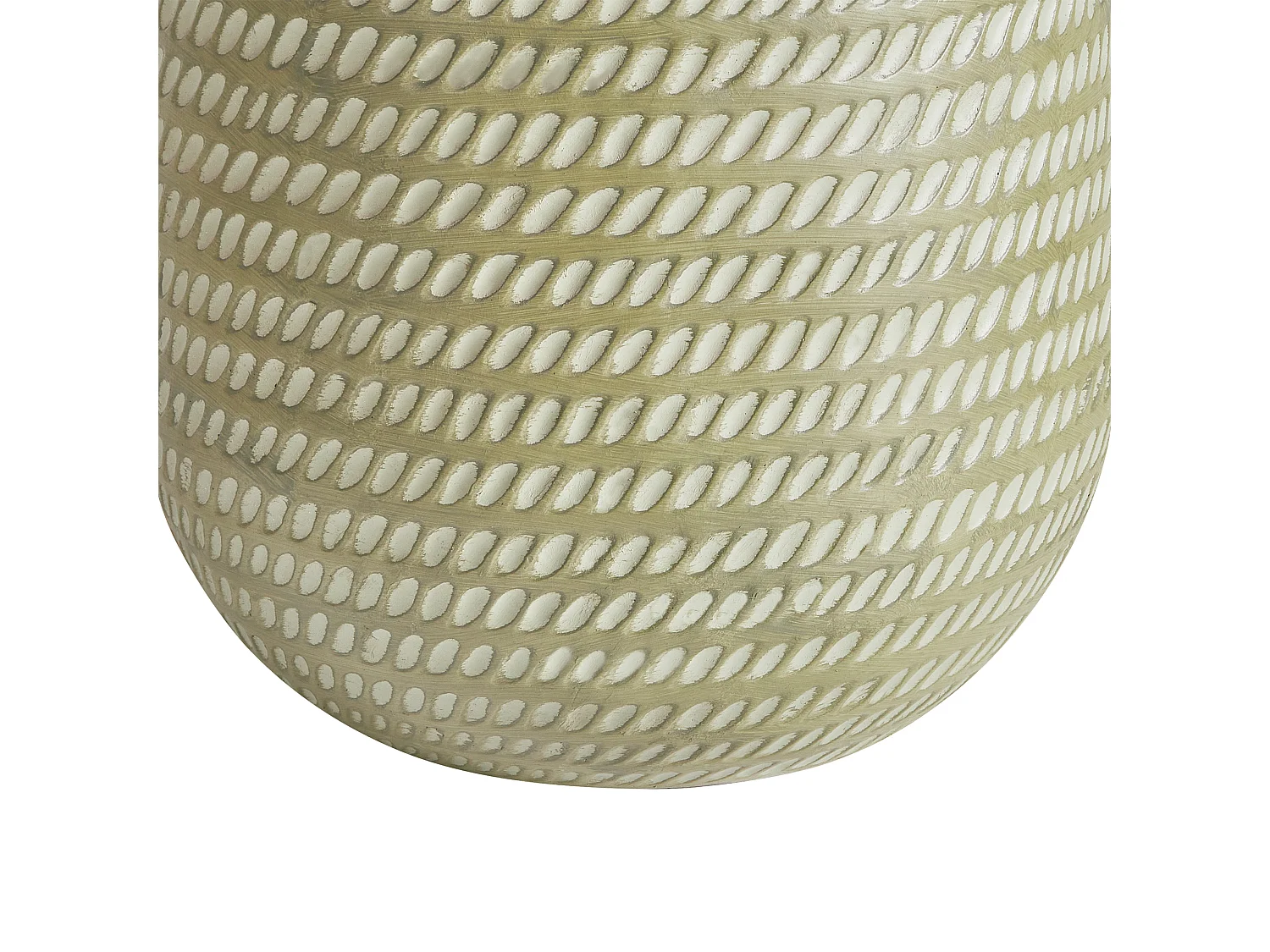 Cache-pot LIVADIA Pierre 39 cm Vert olive