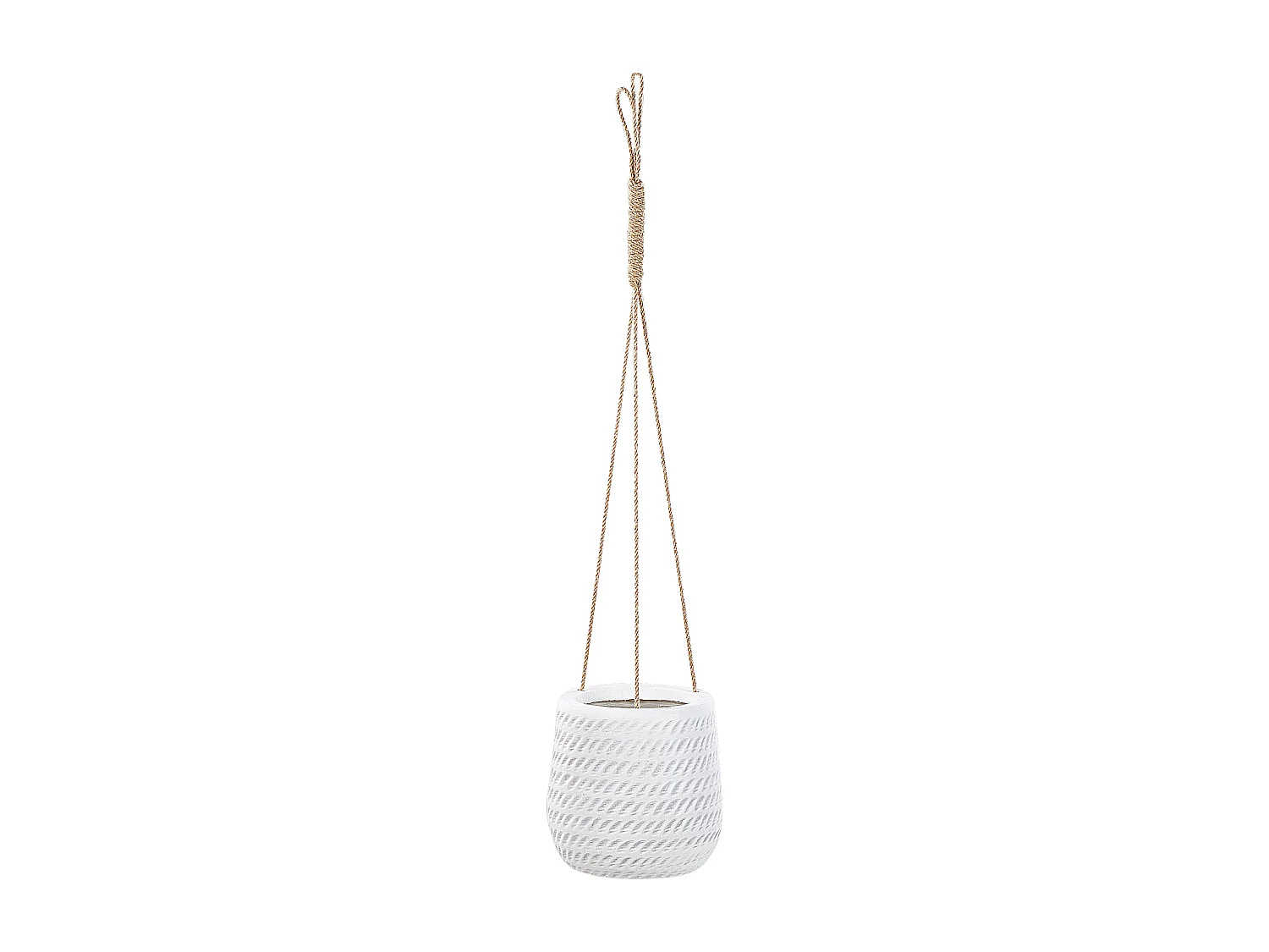 Bloempot LIVADIA Steen 20 cm Gebroken wit