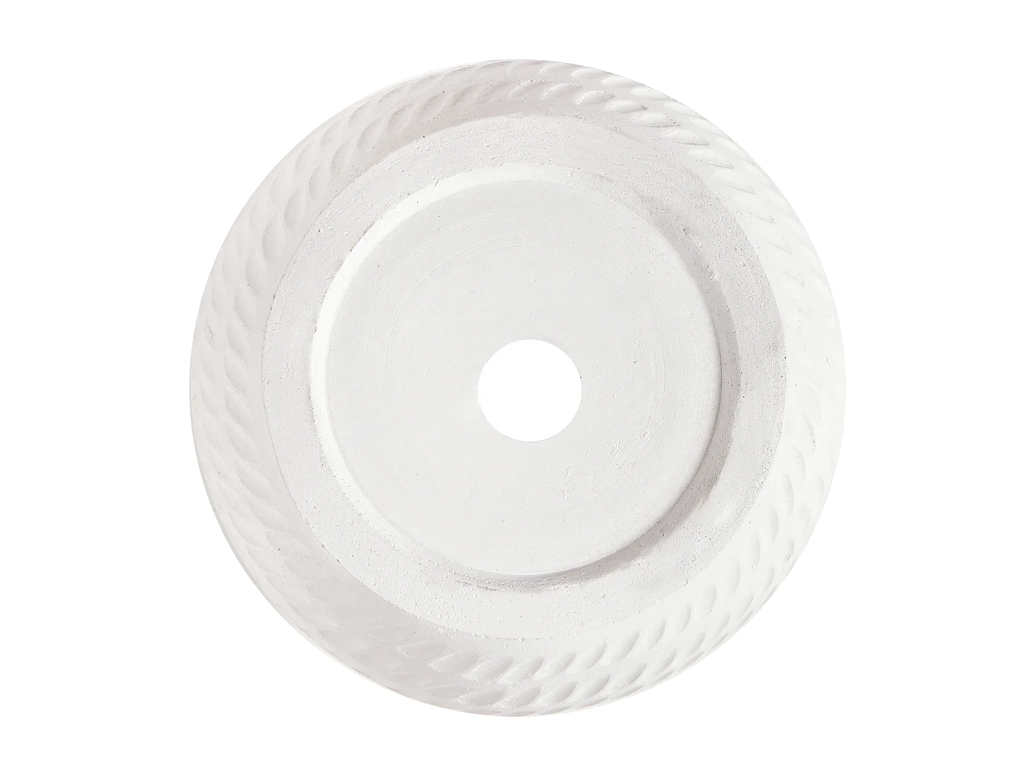 Bloempot LIVADIA Steen 20 cm Gebroken wit