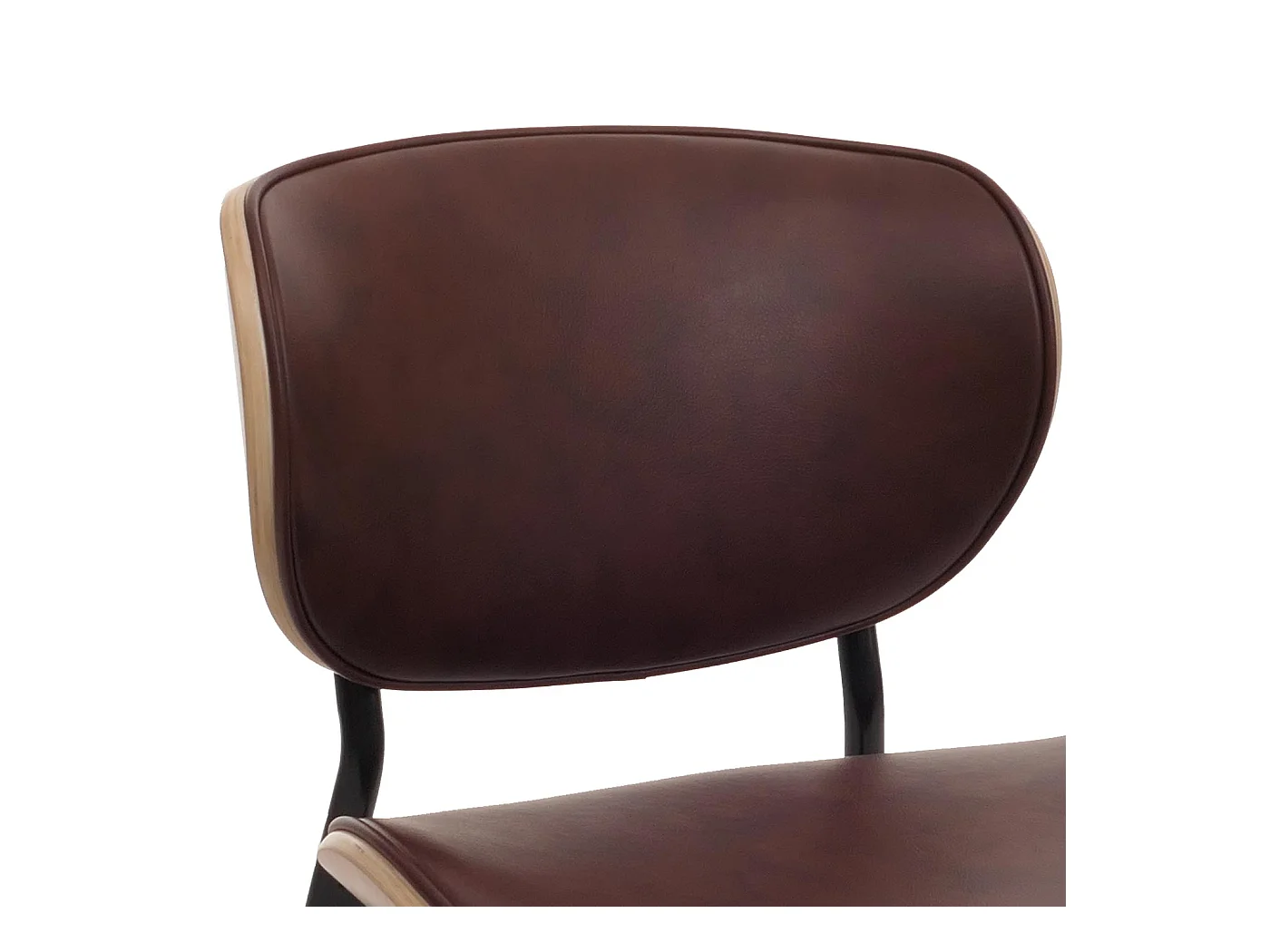 Chaise de salle à manger MCW-O45 (lot de 2),  naturel, marron vintage