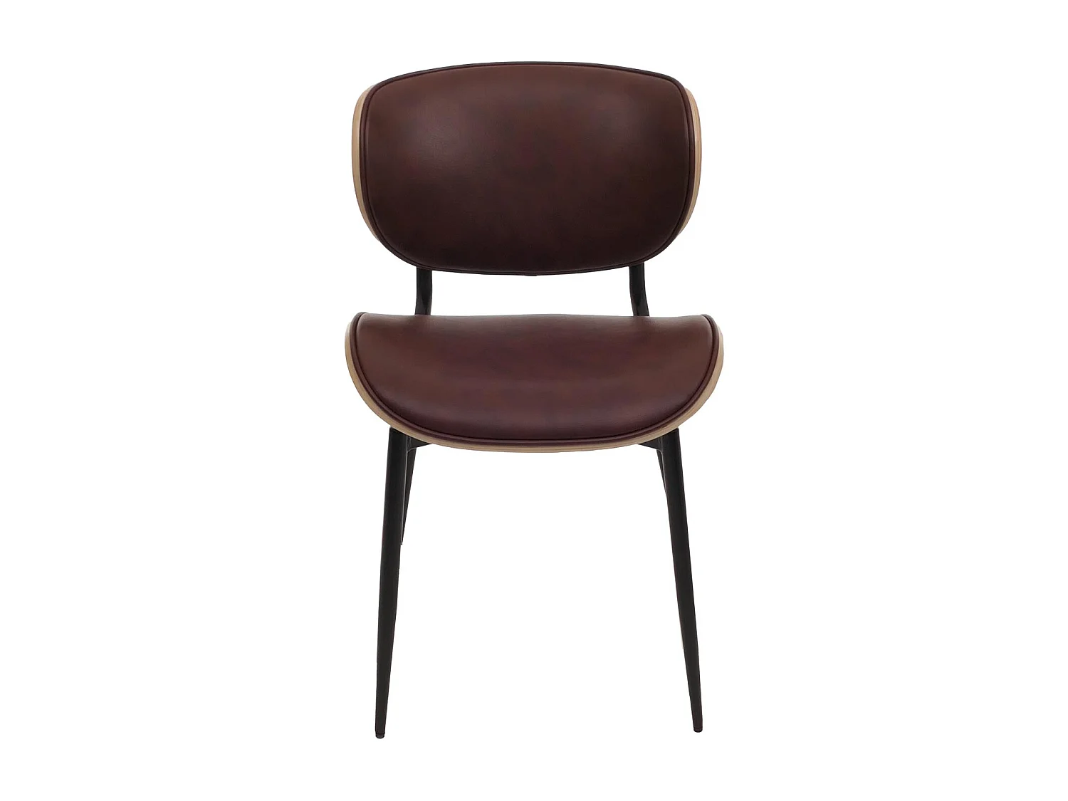 Chaise de salle à manger MCW-O45 (lot de 2),  naturel, marron vintage