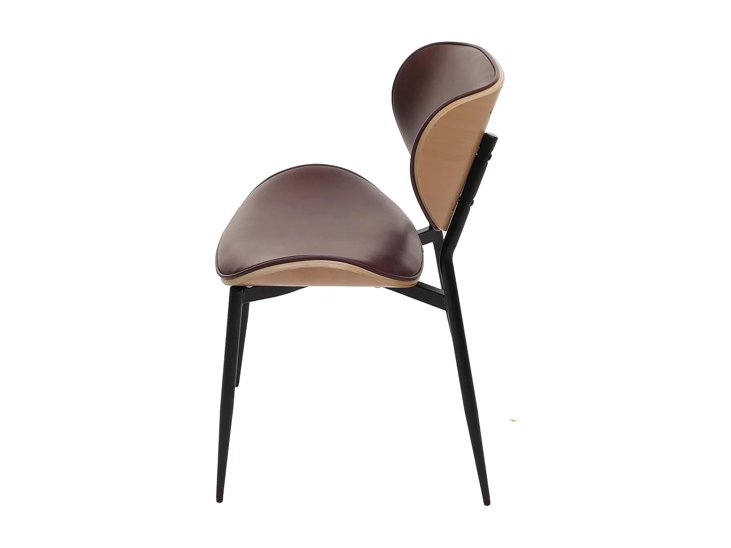 Chaise de salle à manger MCW-O45 (lot de 2),  naturel, marron vintage