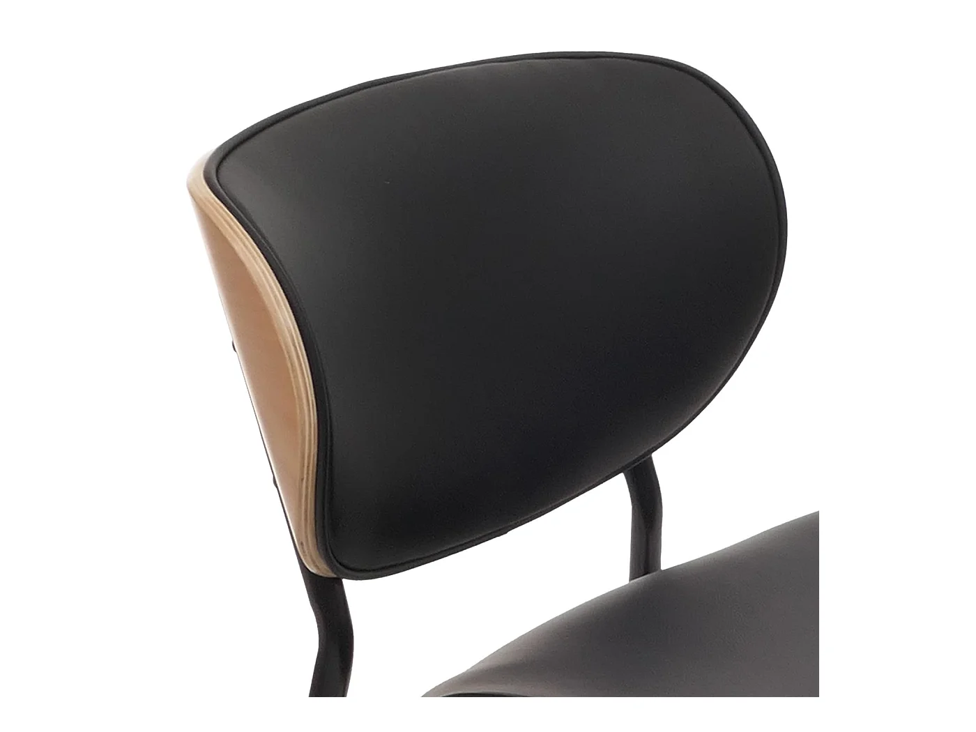 Chaise de salle à manger MCW-O45 (lot de 2),  naturel, noir