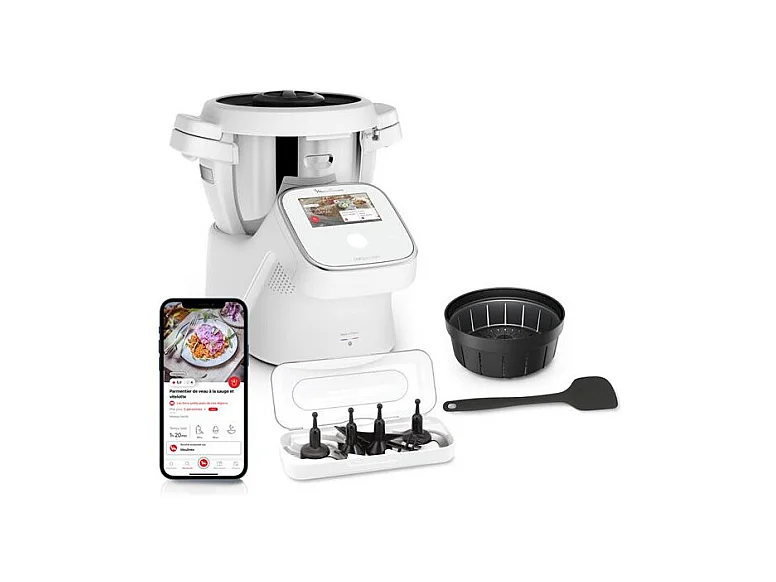 Verbonden Keukenrobot Moulinex i-Companion Touch YY5643FG 1550W 4,5L 13 Snelheden WiFi Bluetooth