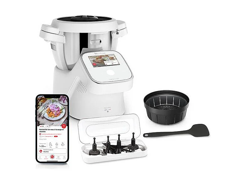 Robot de Cozinha Conectado Moulinex i-Companion Touch YY5643FG 1550W 4,5L 13 Velocidades WiFi Bluetooth