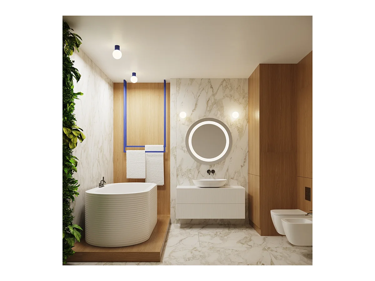 Lampa Sufitowa Nowoczesny Halo, Aluminium/Szkło - 1 Źródło - L.12 X H.21 Cm - Ultramaryna