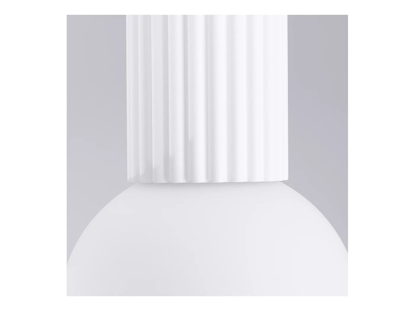 Plafonnier Halo Moderne En Aluminium/Verre - 1 Sources Lumineuses - L.12 X H.21 Cm - Blanc