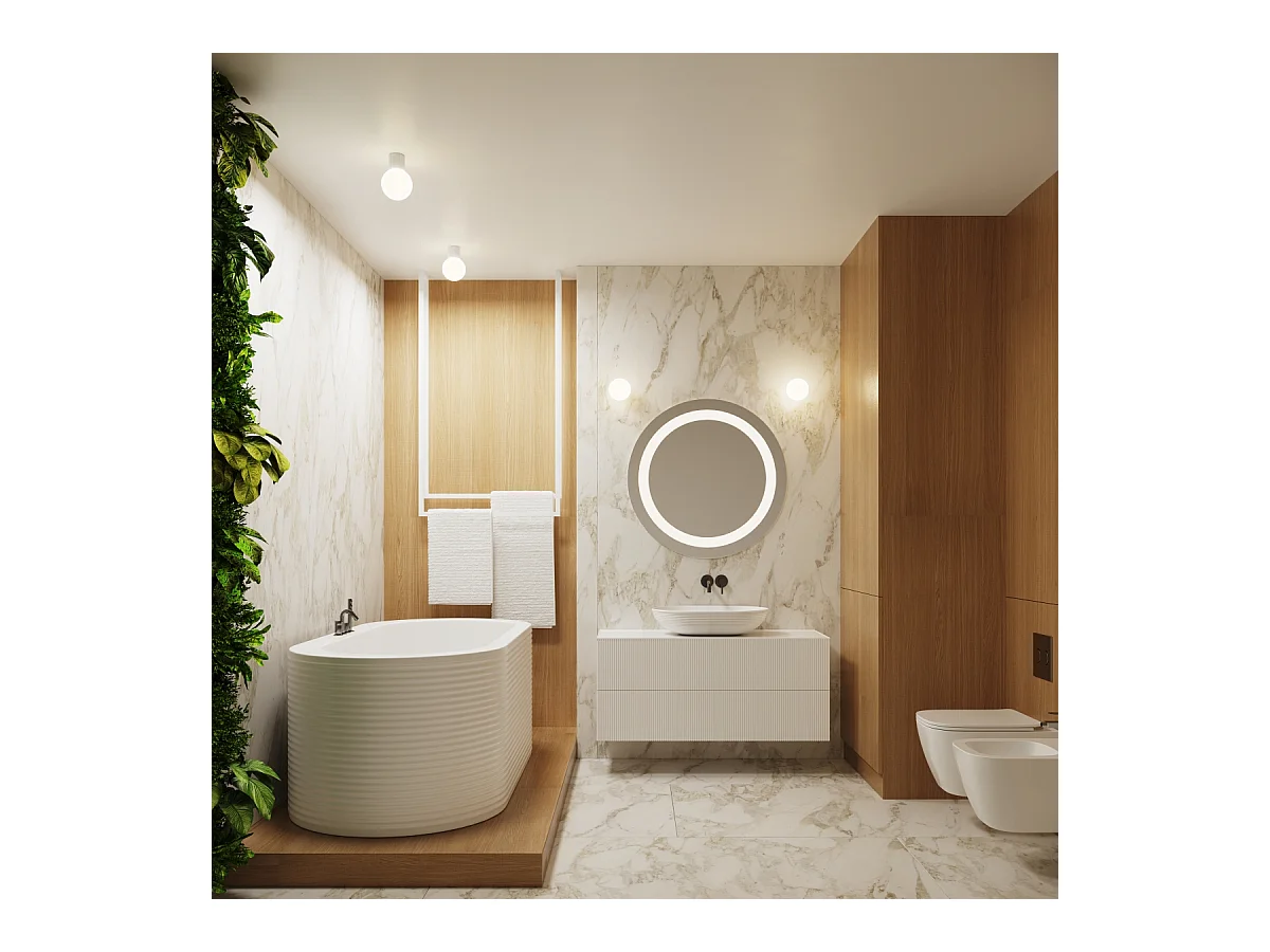 Plafonnier Halo Moderne En Aluminium/Verre - 1 Sources Lumineuses - L.12 X H.21 Cm - Blanc