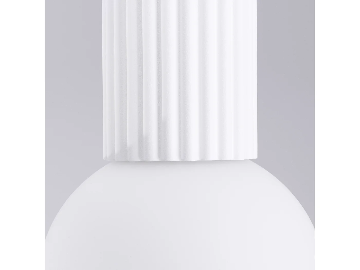 Plafonnier Halo Moderne En Aluminium/Verre - 1 Sources Lumineuses - L.12 X H.21 Cm - Blanc