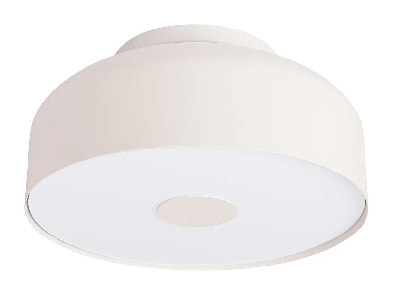 Luminária De Teto Omiq Moderno, Aço/Pvc - 4 Lichtbronnen - L.30 X H.15 Cm - Bege