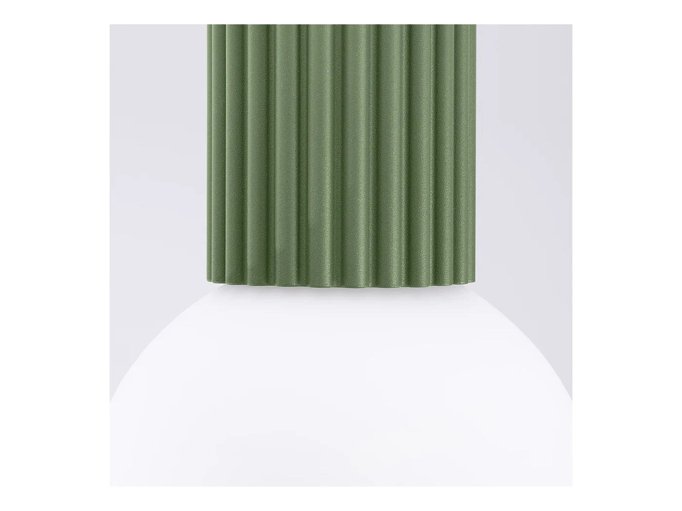 Deckenleuchte Halo Modern Aus  Aluminium/Glas - 1 Lichtquellen - L.12 X H. Cm - Olivgrün