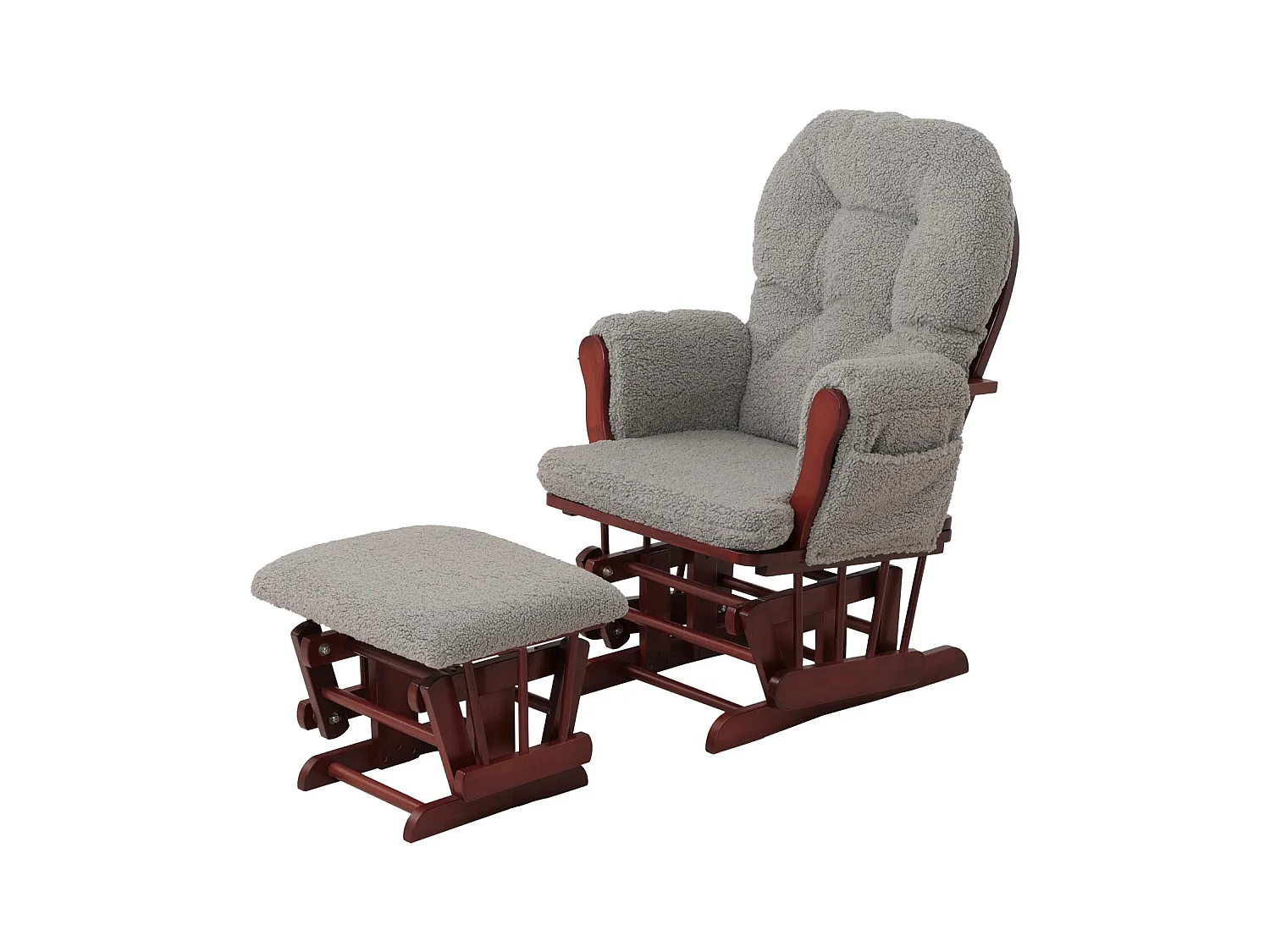 Fauteuil de relaxation MCW-C76,  gris Bâti foncé