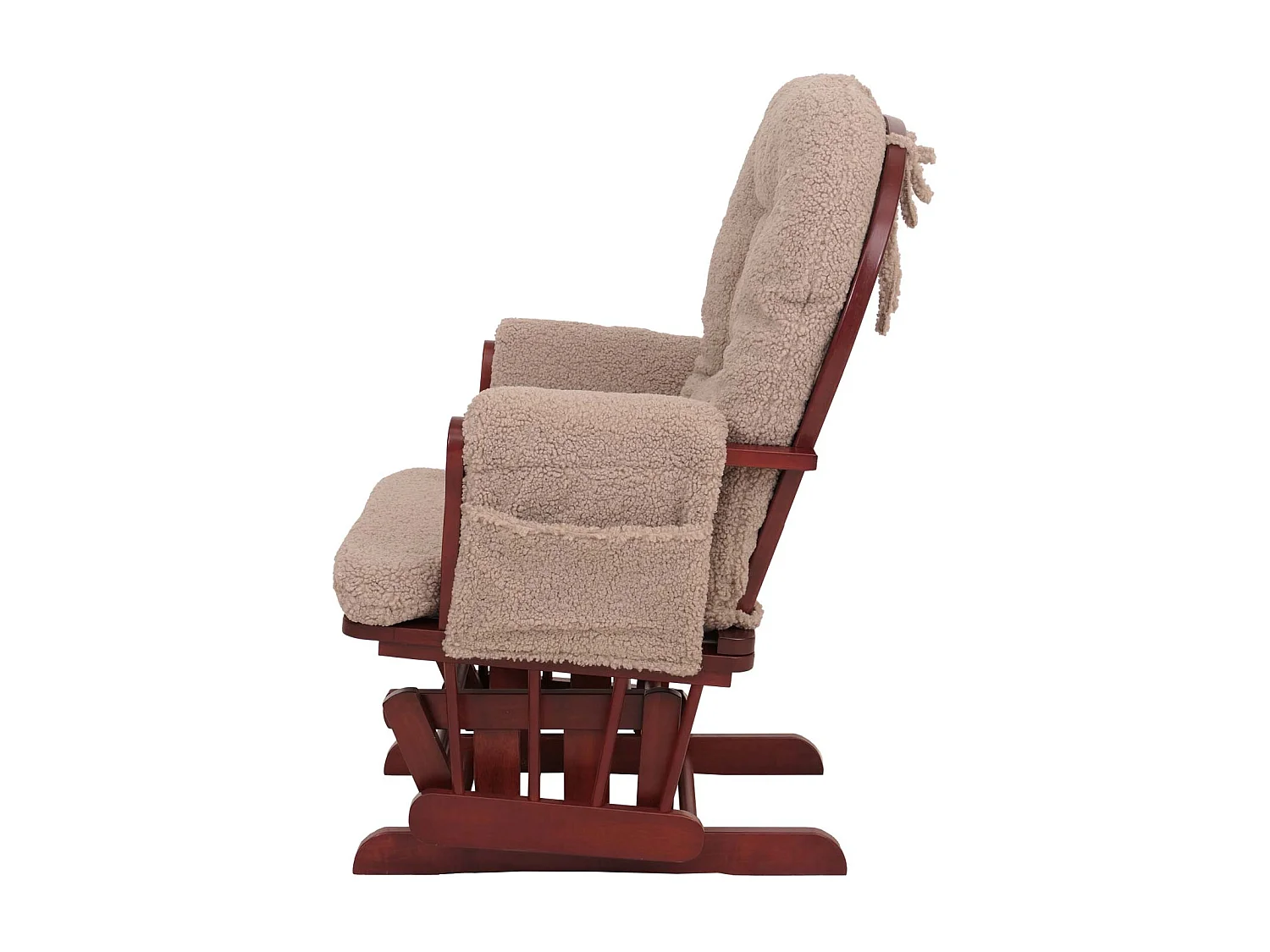 Fauteuil de relaxation MCW-C76,  brun Bâti foncé
