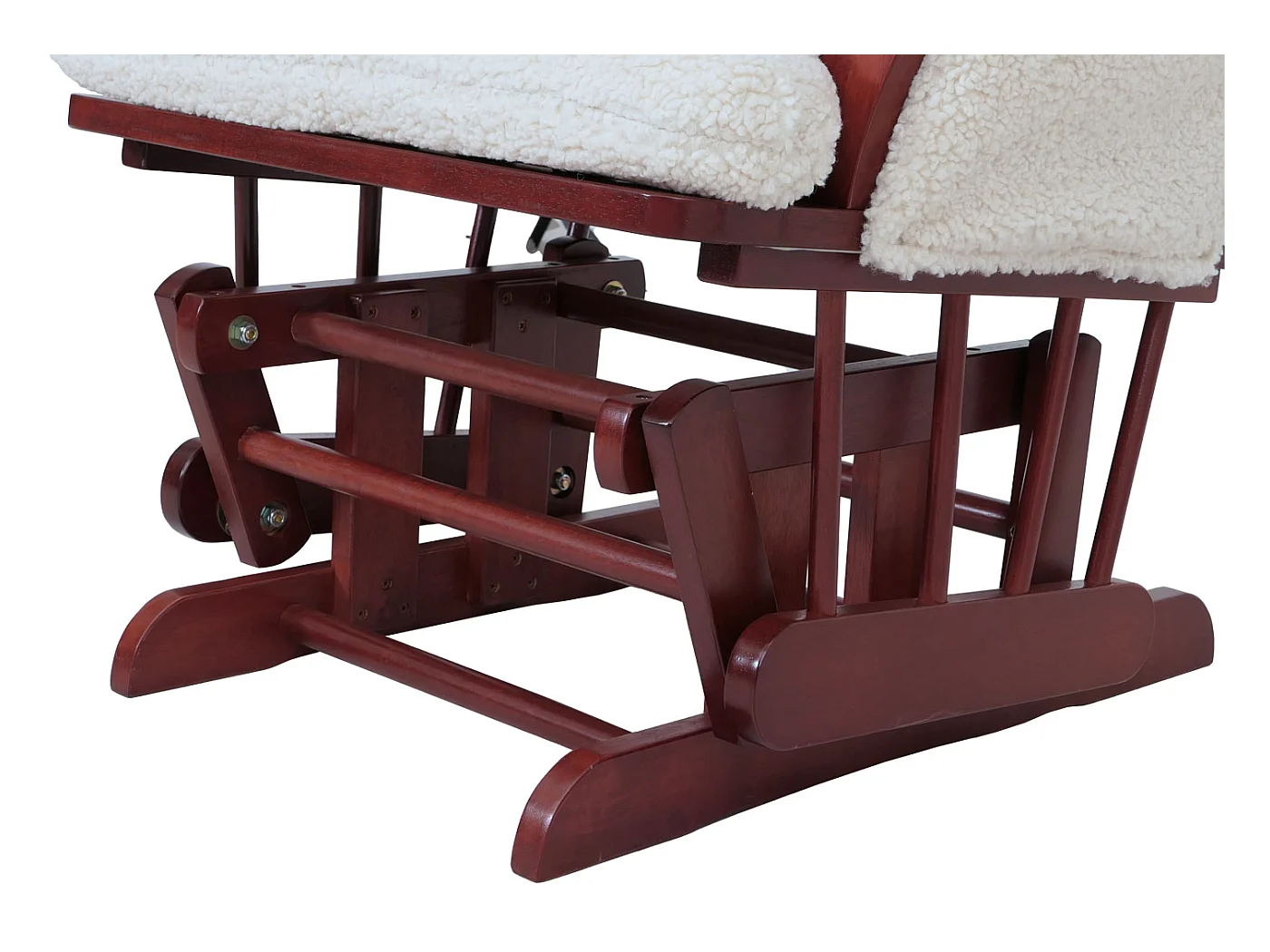 Fauteuil de relaxation MCW-C76,  crème Bâti foncé