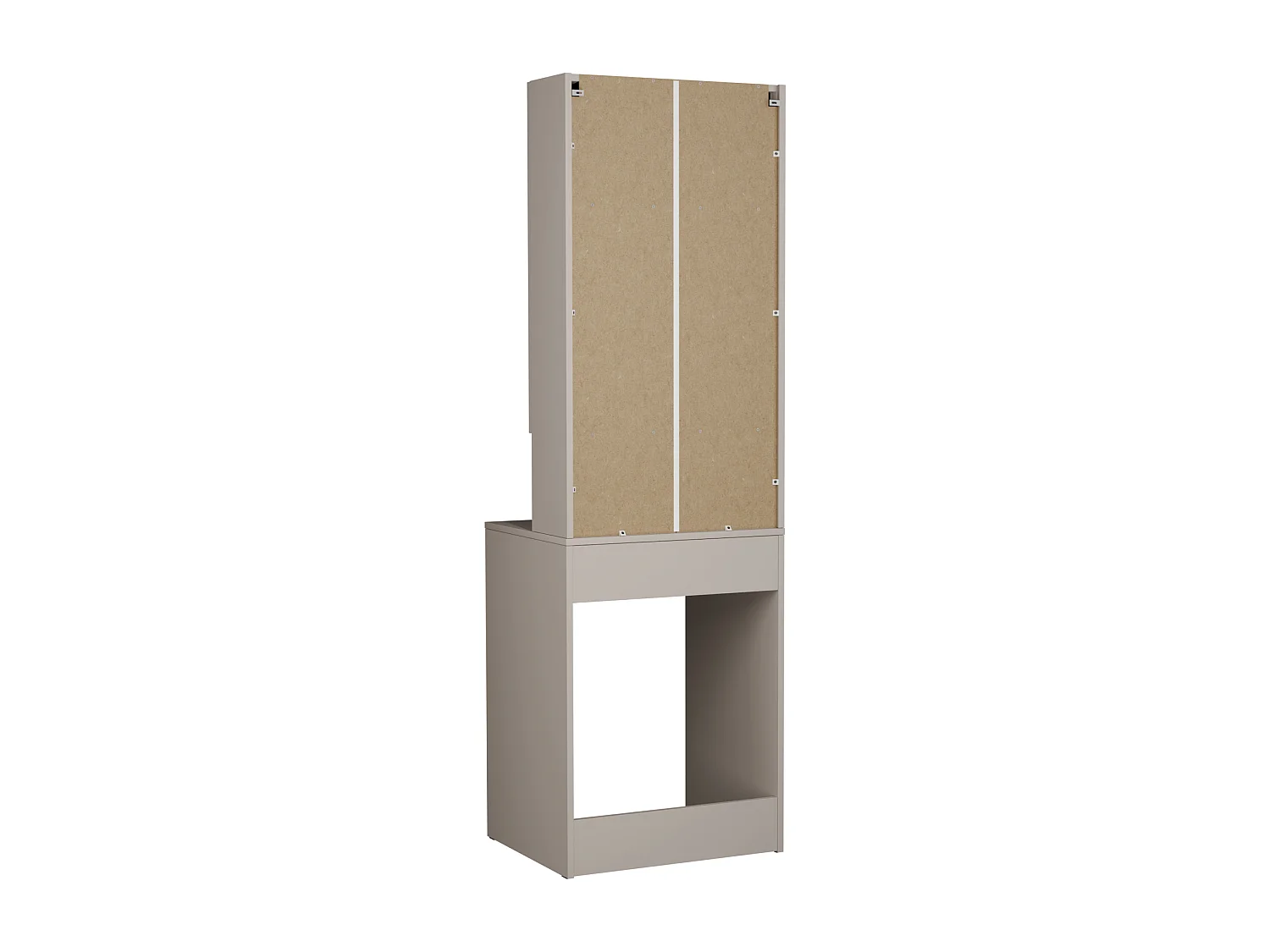 Hoge Kast LORA voor Wasmachine & Droger - 210x65x56/25 cm - Kasjmier Crème
