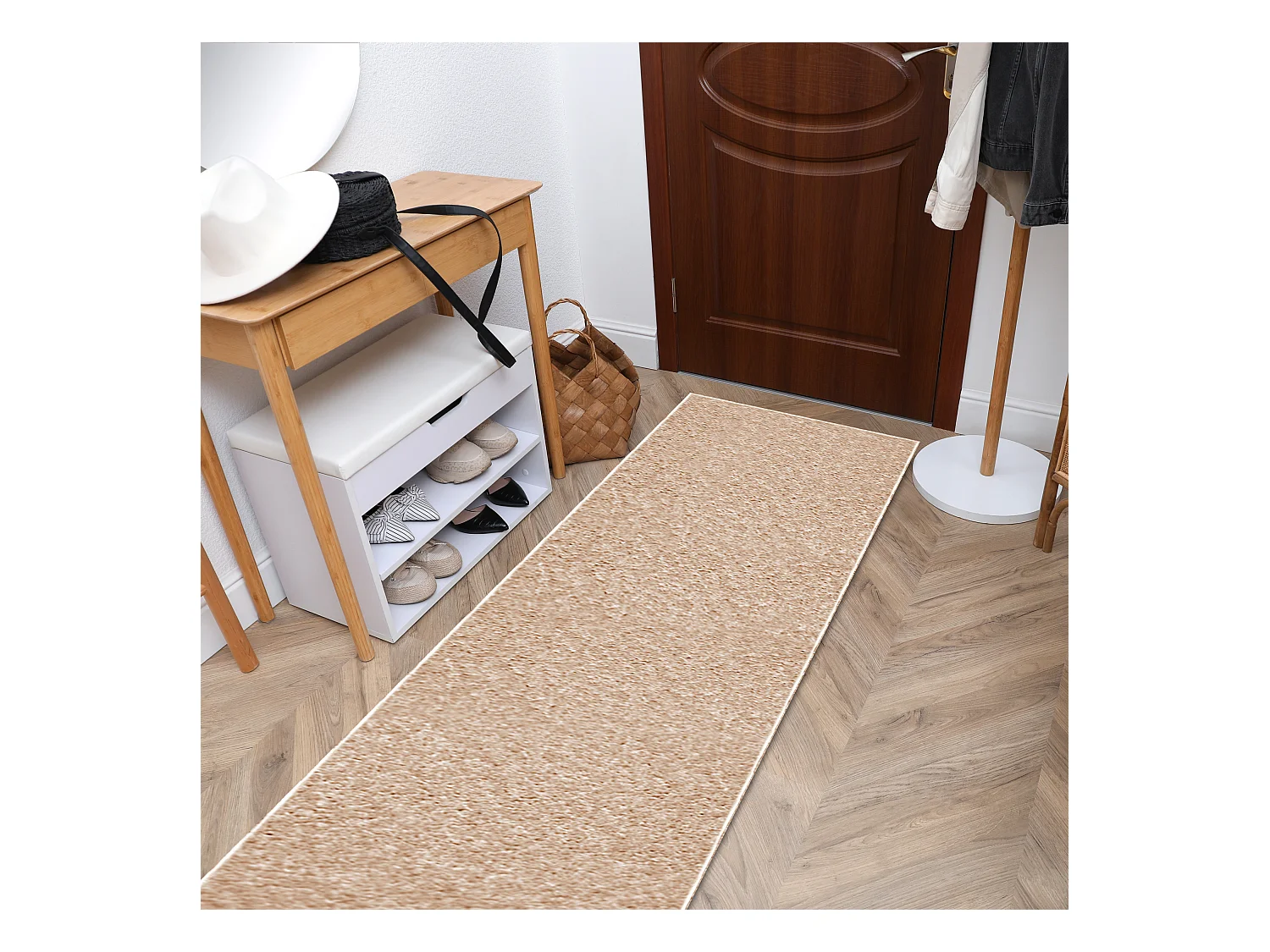 TAPIS DE COULOIR ETON 172 beige 70x370 cm