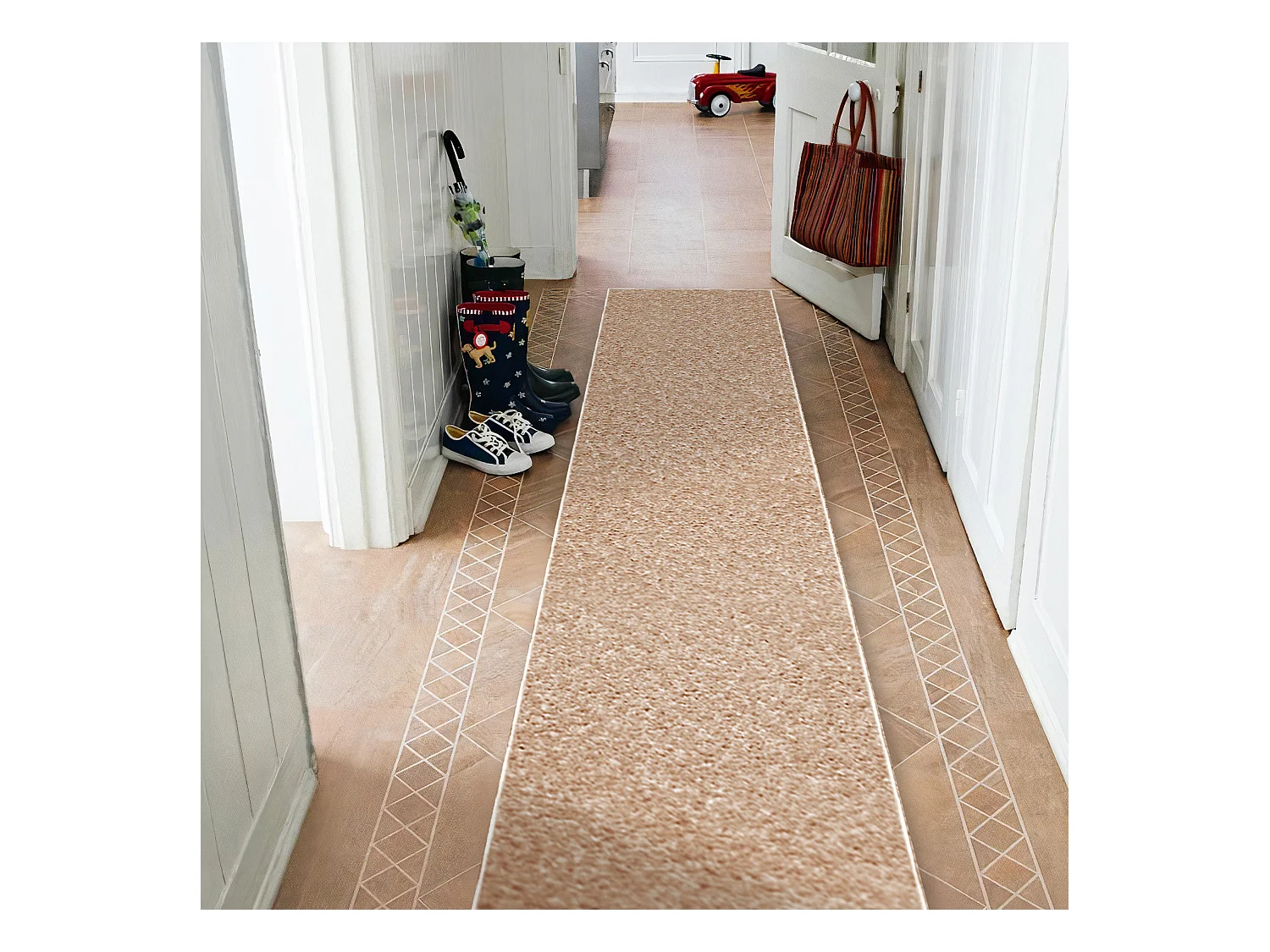 TAPIS DE COULOIR ETON 172 beige 150x430 cm