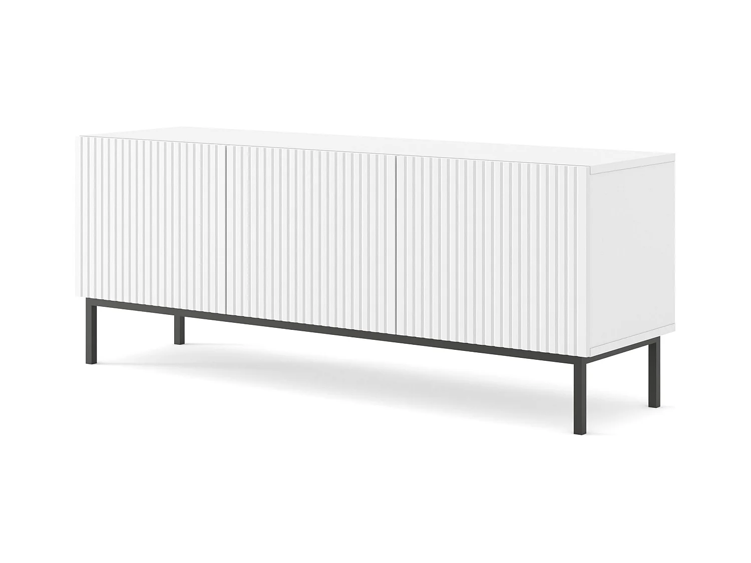 TV-Schrank Ravenna B 150 cm aus 3D-gefrästem MDF mit elegantem Rahmen