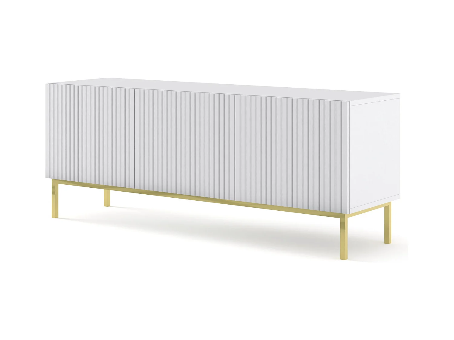 TV-Schrank Ravenna B 150 cm aus 3D-gefrästem MDF mit elegantem Rahmen