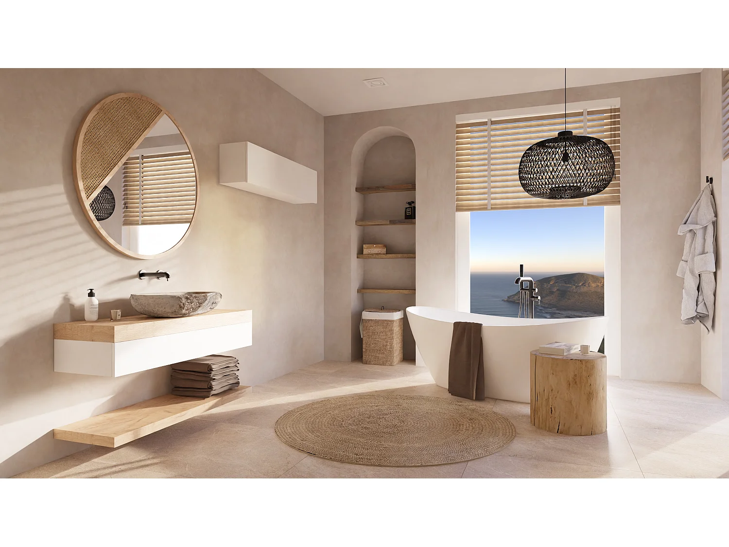 Szafka łazienkowa - 60, 80 i 120 cm - Wisząc szafka - Mebel do łazienki