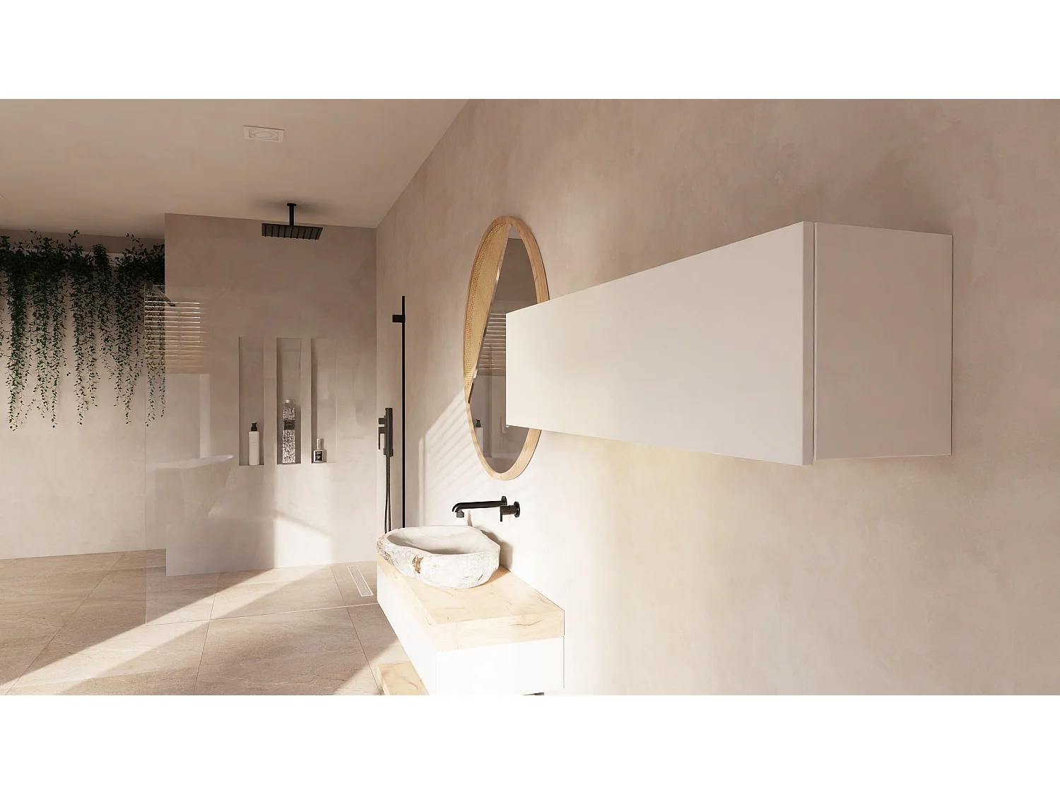 Szafka łazienkowa - 60, 80 i 120 cm - Wisząc szafka - Mebel do łazienki